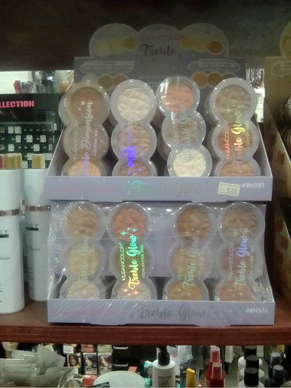 Kleancolor Create Glow Highlighter Trio - Peach, Champagne, Bronze